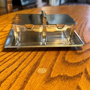 Vintage 1970s Wilhelm Wagenfeld WMF  Bauhaus Icon Double Jam Server